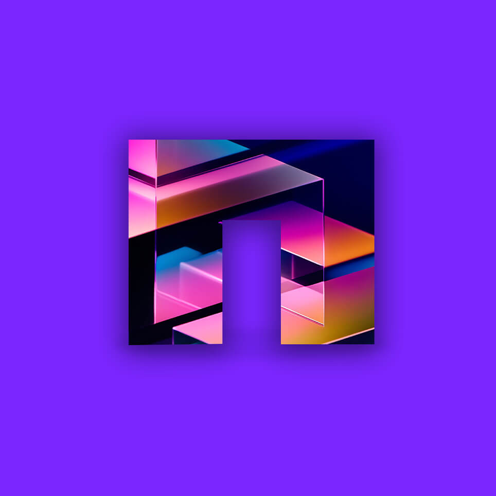 NetApp Logo mit violettem Hintergrund