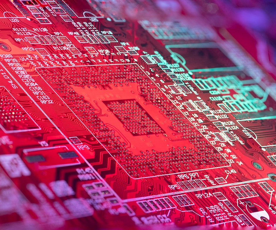 close up graphic of circuit board