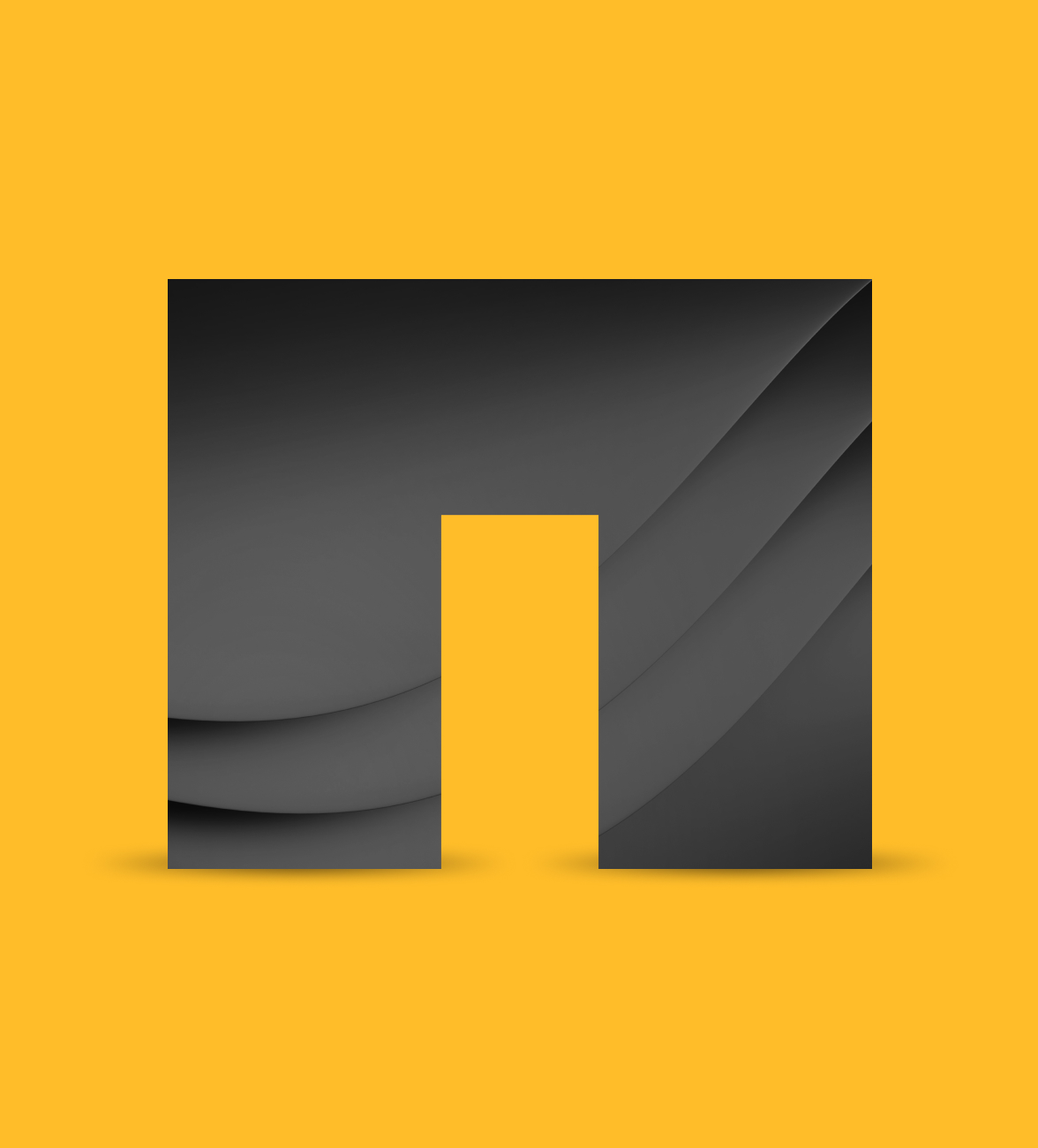 Logotipo NetApp com fundo amarelo